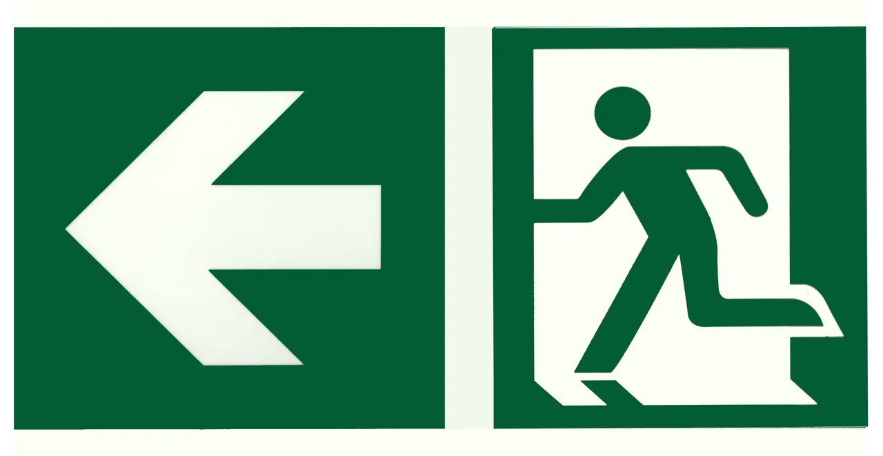 Fluchtweg links