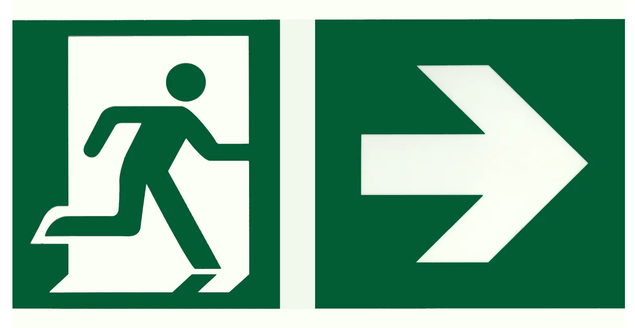 Fluchtweg rechts